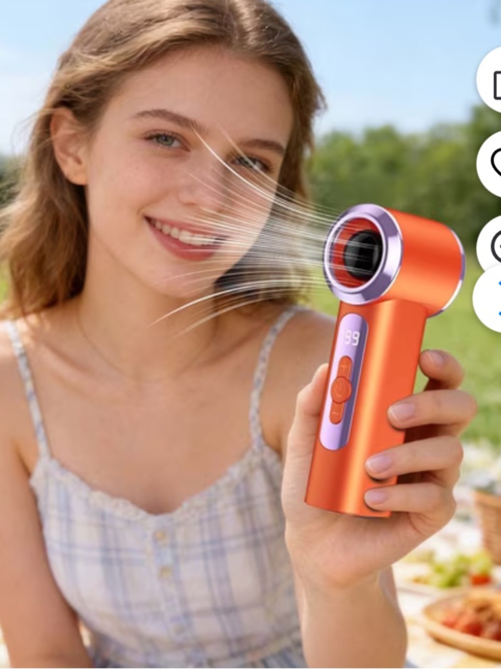 Mini Fan Handheld High-Speed Qiravo T238